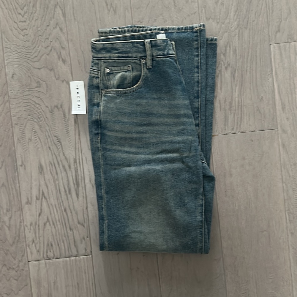 Pacsun Madison High Waisted Girlfriend Jeans Medium Indigo - Picture 3 of 8